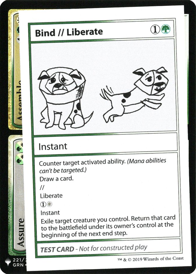 Bind // Liberate [Mystery Booster Playtest Cards] | Golgari Games