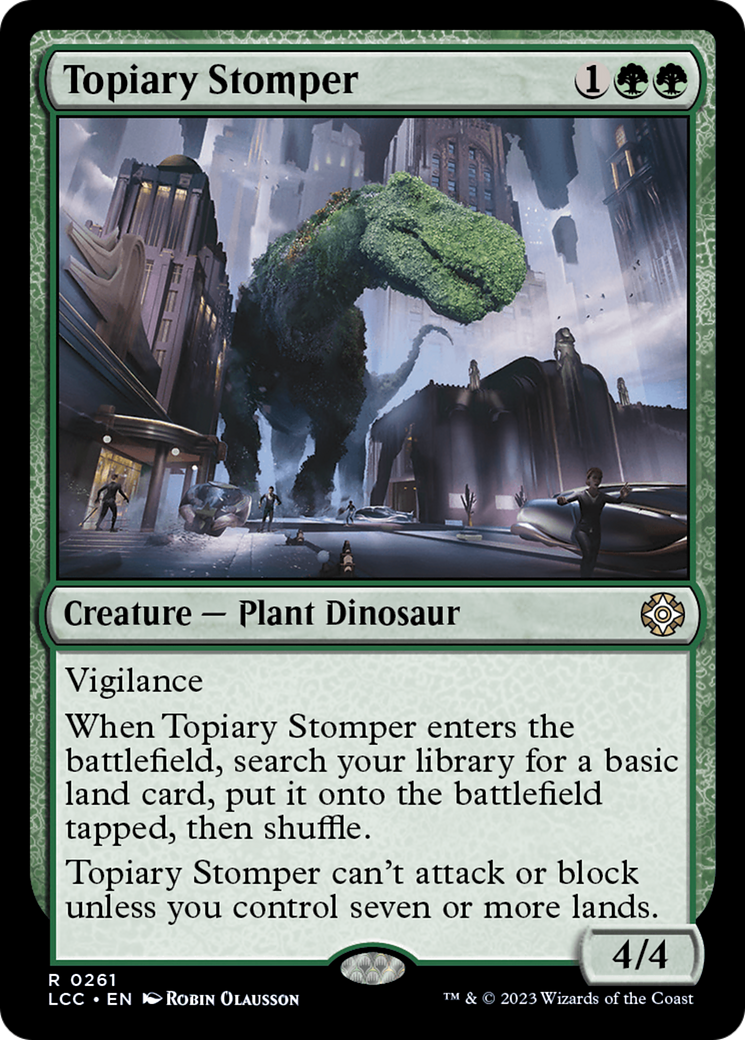 Topiary Stomper [The Lost Caverns of Ixalan Commander] | Golgari Games