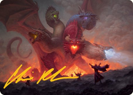 Tiamat Art Card (Gold-Stamped Signature) [Dungeons & Dragons: Adventures in the Forgotten Realms Art Series] | Local Legends
