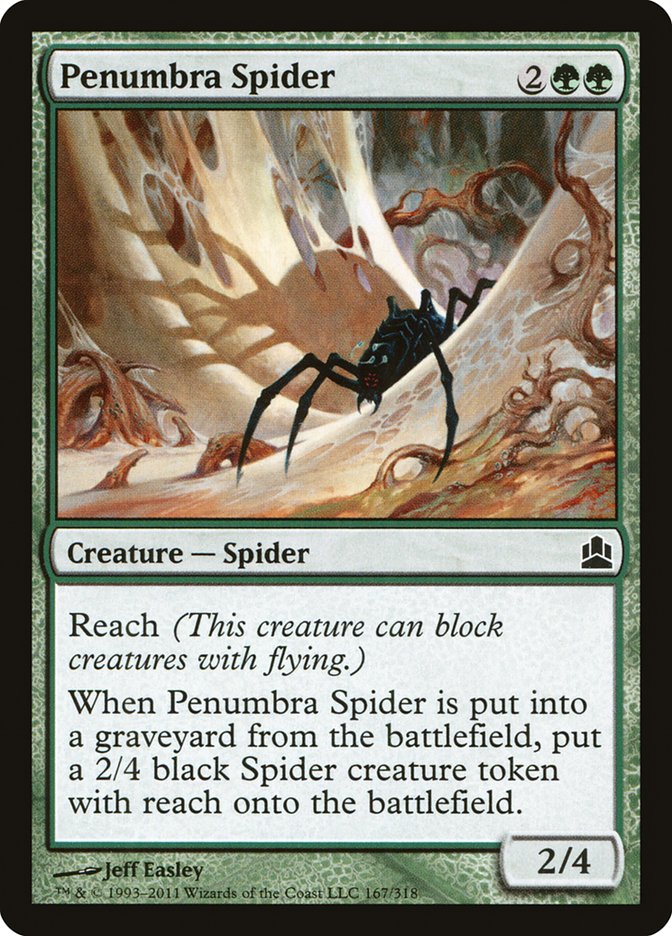 Penumbra Spider [Commander 2011] | Golgari Games