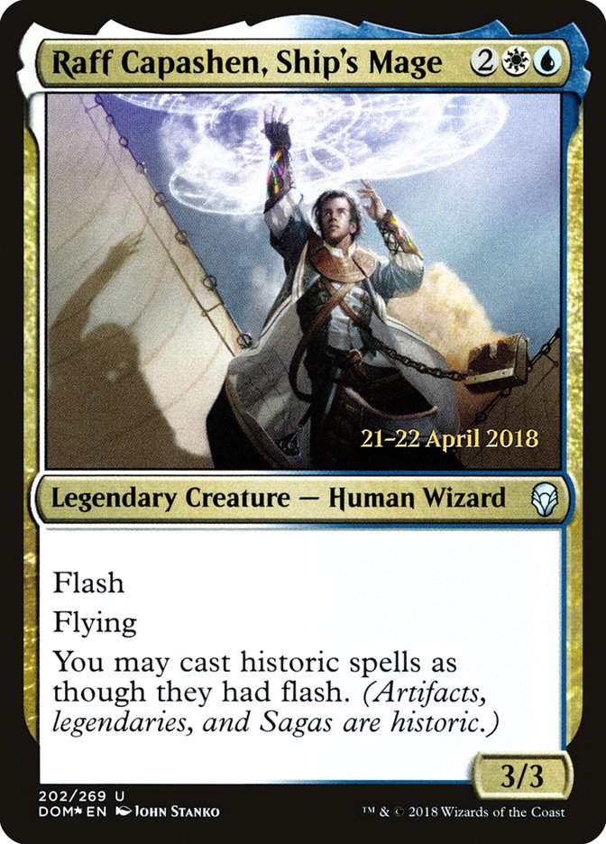 Raff Capashen, Ship's Mage [Dominaria Prerelease Promos] | Local Legends