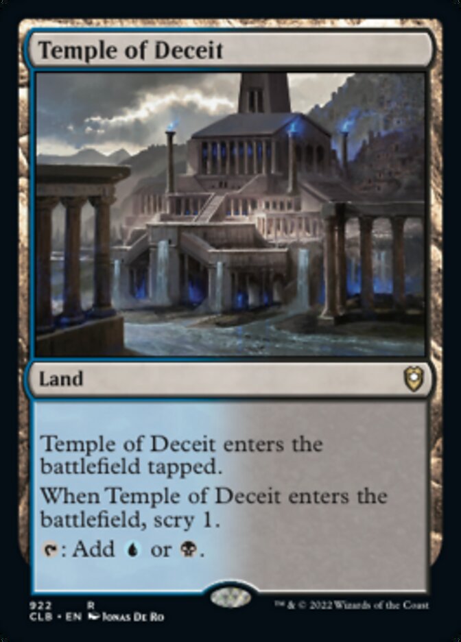 Temple of Deceit [Commander Legends: Battle for Baldur's Gate] | Local Legends