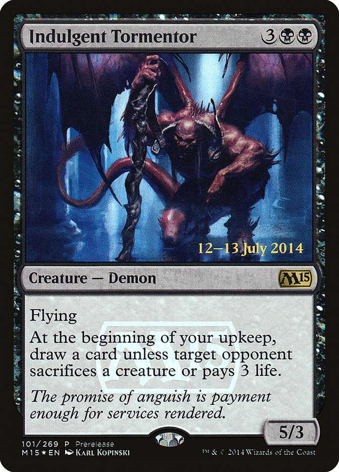 Indulgent Tormentor [Magic 2015 Prerelease Promos] | Local Legends