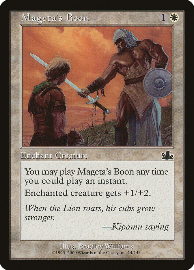 Mageta's Boon [Prophecy] | Golgari Games