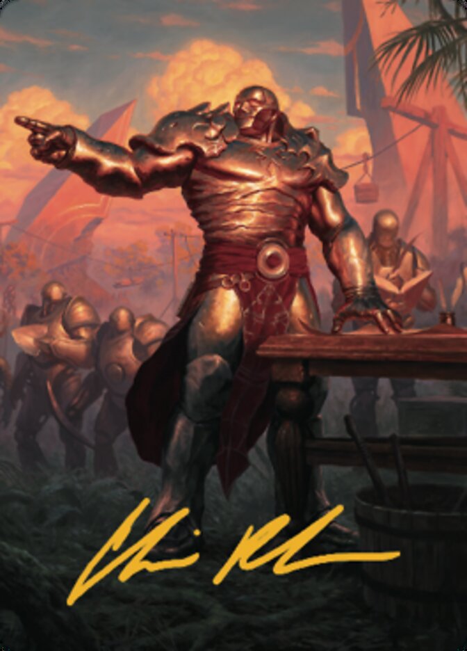 Karn, Living Legacy Art Card 1 (Gold-Stamped Signature) [Dominaria United Art Series] | Local Legends