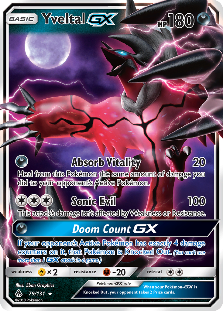 Yveltal GX (79/131) [Sun & Moon: Forbidden Light] | Golgari Games