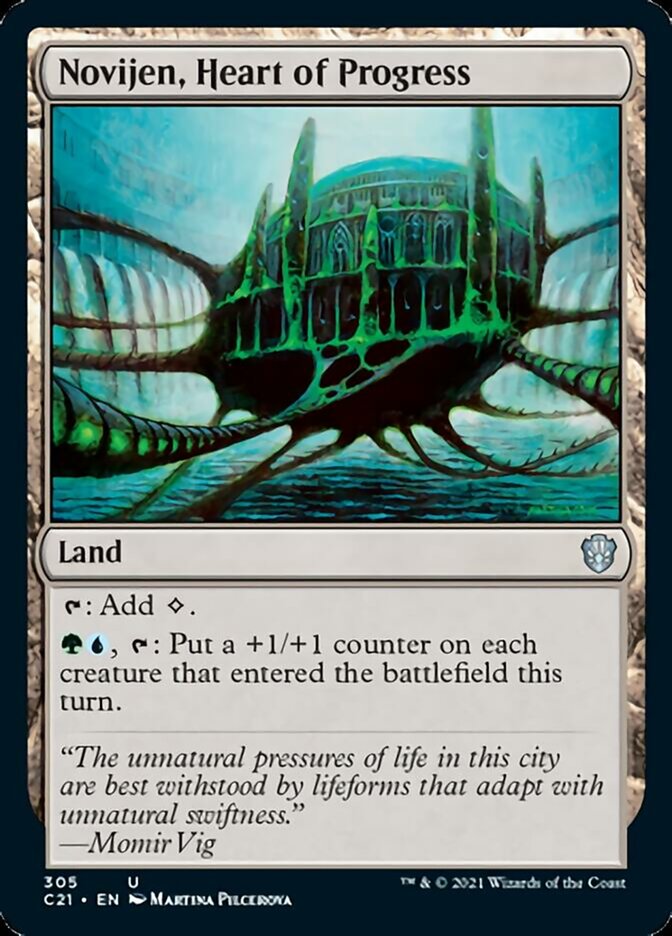 Novijen, Heart of Progress [Commander 2021] | Local Legends