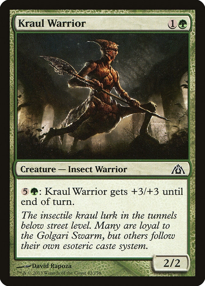 Kraul Warrior [Dragon's Maze] | Golgari Games