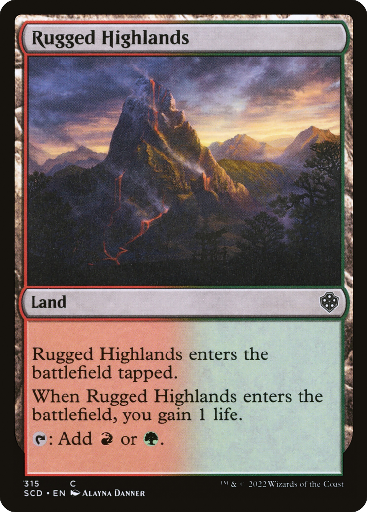 Rugged Highlands [Starter Commander Decks] | Golgari Games