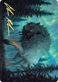 Sarulf, Realm Eater Art Card (Gold-Stamped Signature) [Kaldheim Art Series] | Local Legends