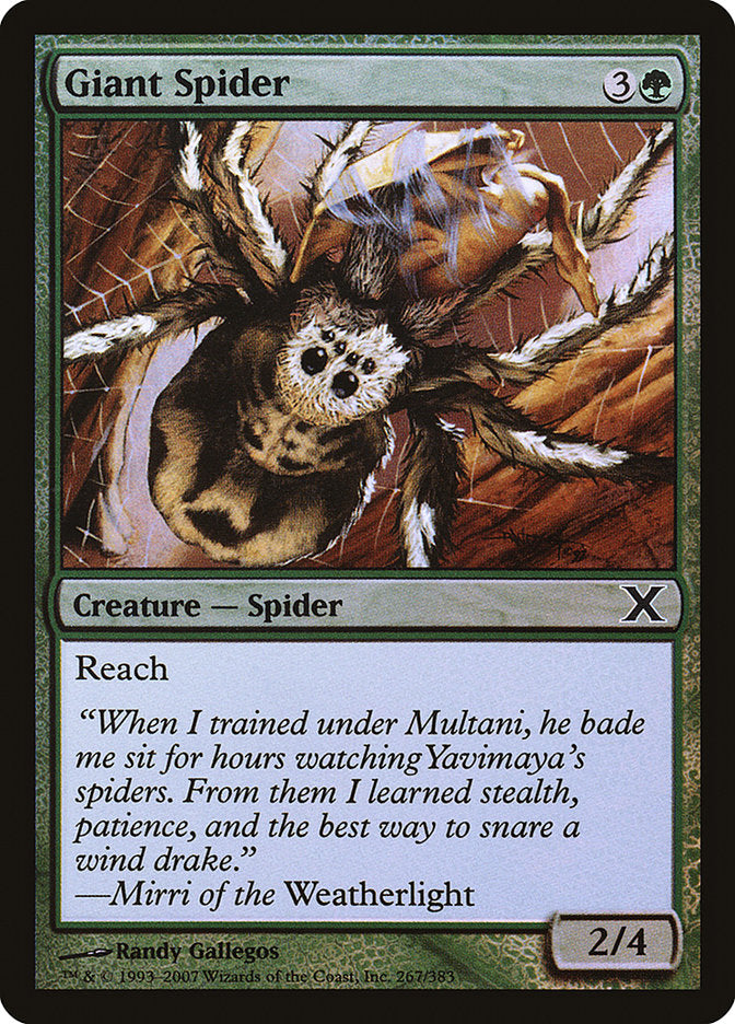 Giant Spider (Premium Foil) [Tenth Edition] | Local Legends