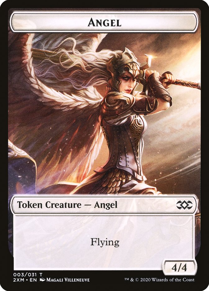 Angel Token [Double Masters Tokens] | Golgari Games