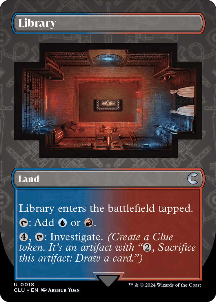 Library (Borderless) [Ravnica: Clue Edition] | Local Legends