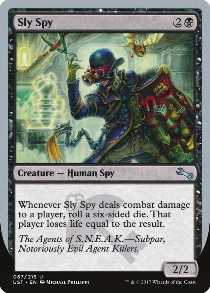 Sly Spy ("Subpar, Notoriously Evil Agent Killers") [Unstable] | Golgari Games