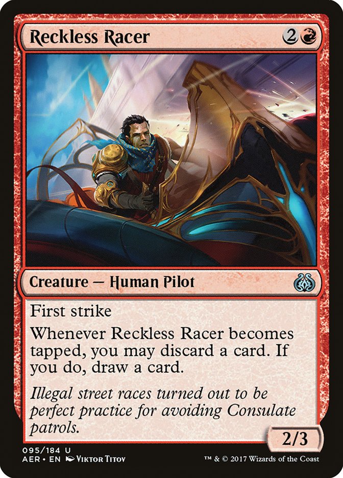 Reckless Racer [Aether Revolt] | Golgari Games