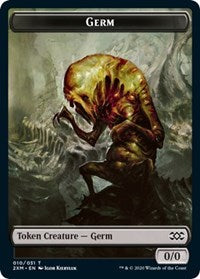 Germ // Human Soldier Double-sided Token [Double Masters Tokens] | Golgari Games