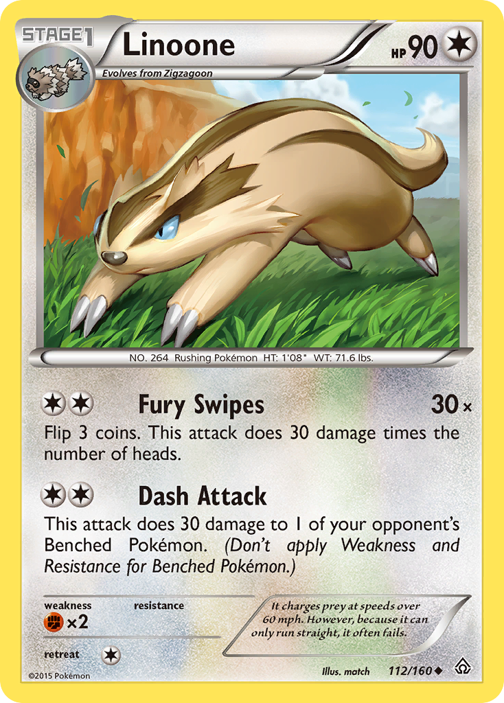 Linoone (112/160) [XY: Primal Clash] | Golgari Games