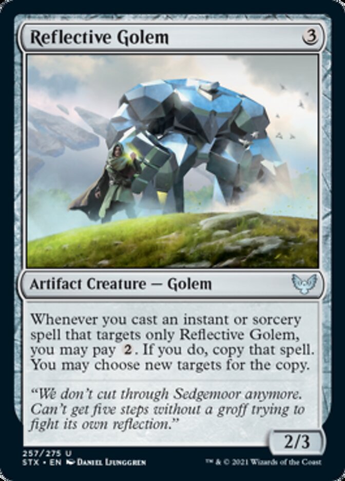 Reflective Golem [Strixhaven: School of Mages] | Golgari Games