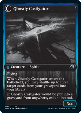 Covetous Castaway // Ghostly Castigator [Innistrad: Double Feature] | Golgari Games