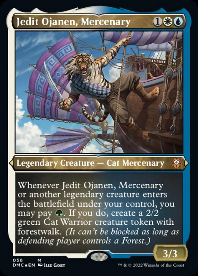 Jedit Ojanen, Mercenary (Foil Etched) [Dominaria United Commander] | Local Legends
