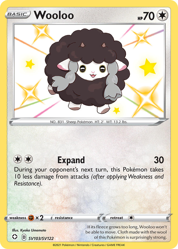 Wooloo (SV103/SV122) [Sword & Shield: Shining Fates] | Golgari Games