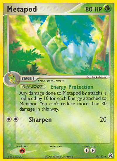 Metapod (39/112) [EX: FireRed & LeafGreen] | Golgari Games