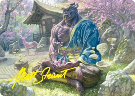 Kosei, Penitent Warlord Art Card (Gold-Stamped Signature) [Kamigawa: Neon Dynasty Art Series] | Golgari Games