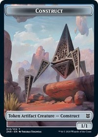 Construct // Drake Double-sided Token [Zendikar Rising Tokens] | Golgari Games