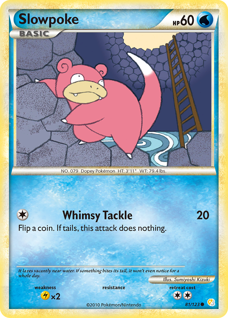 Slowpoke (81/123) [HeartGold & SoulSilver: Base Set] | Golgari Games