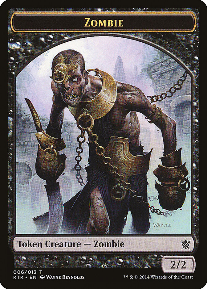 Zombie Token [Khans of Tarkir Tokens] | Golgari Games