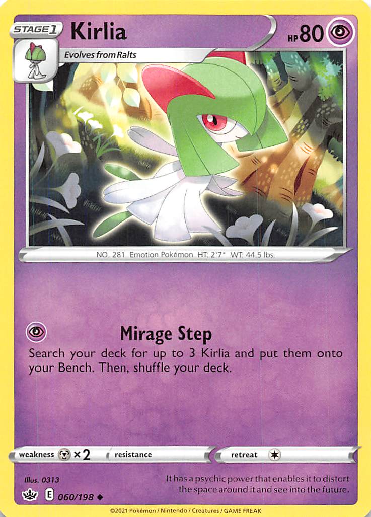 Kirlia (060/198) [Sword & Shield: Chilling Reign] | Golgari Games