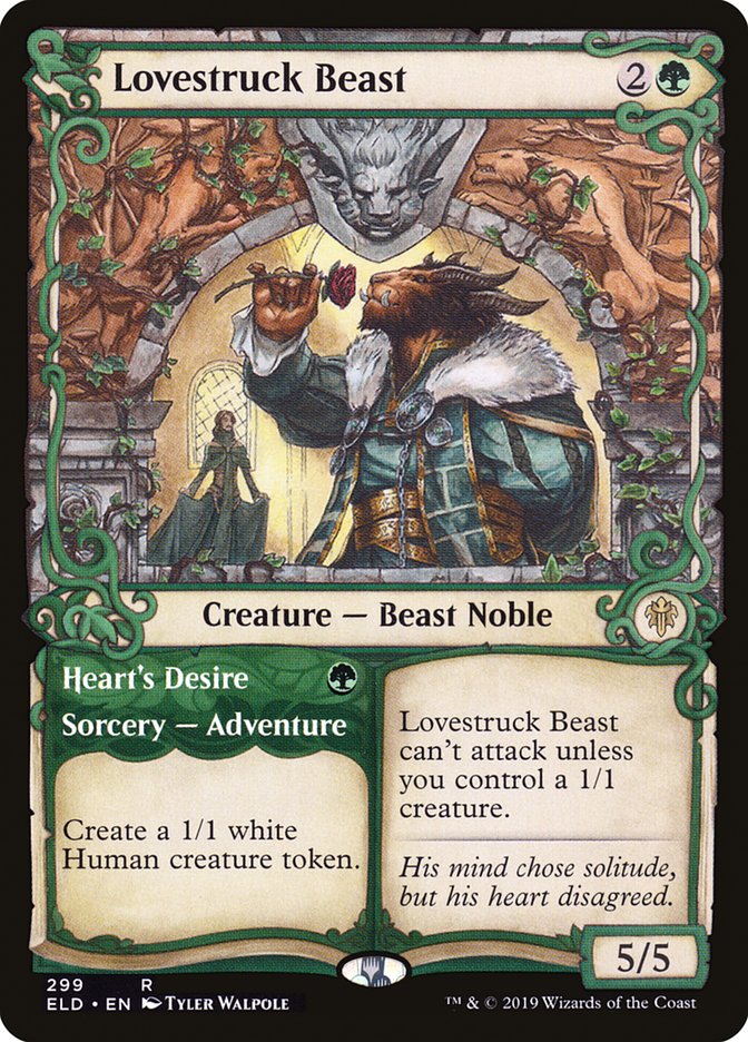 Lovestruck Beast // Heart's Desire (Showcase) [Throne of Eldraine] | Golgari Games