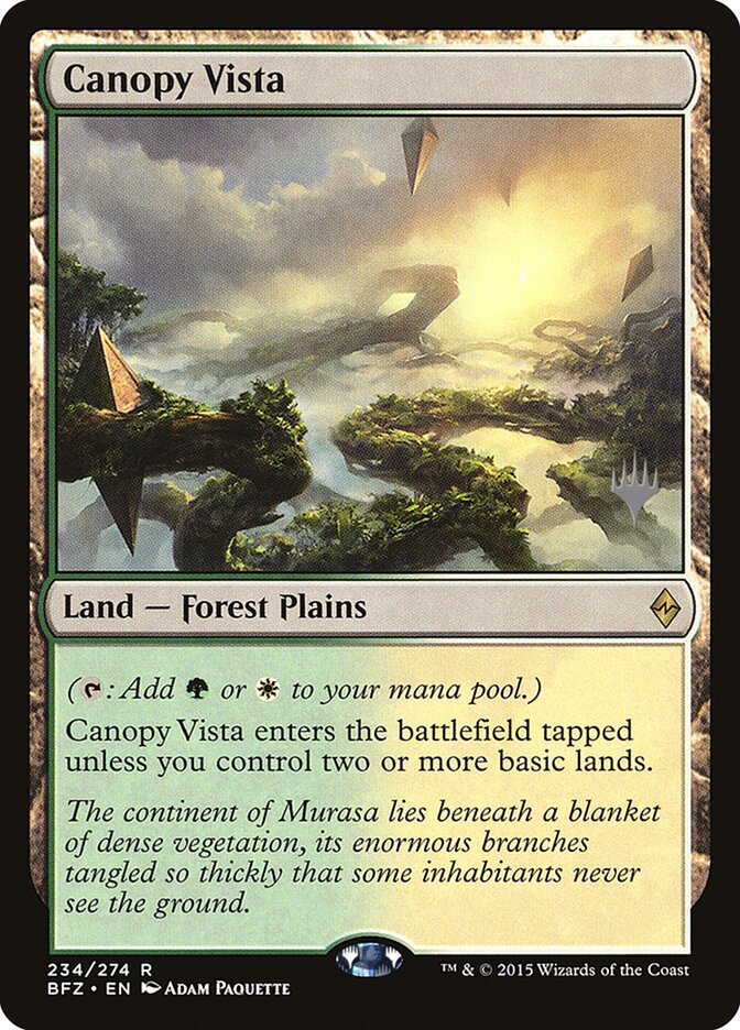 Canopy Vista [Battle for Zendikar Promos] | Golgari Games