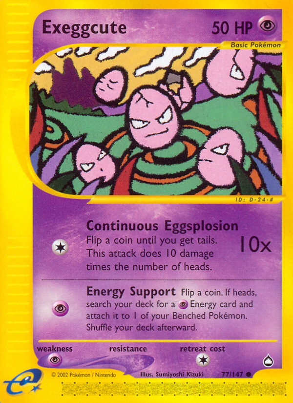 Exeggcute (77/147) [Aquapolis] | Golgari Games