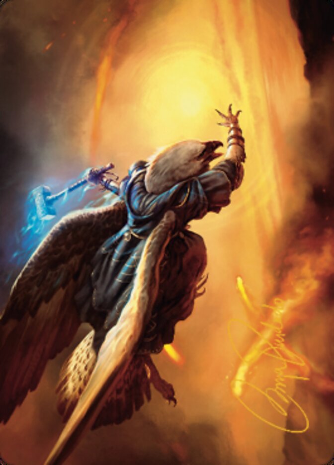 Battlewing Mystic Art Card (Gold-Stamped Signature) [Dominaria United Art Series] | Local Legends