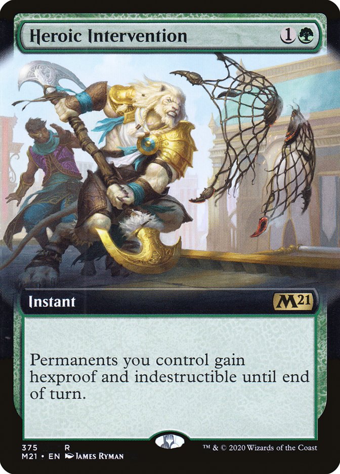 Heroic Intervention (Extended Art) [Core Set 2021] | Local Legends