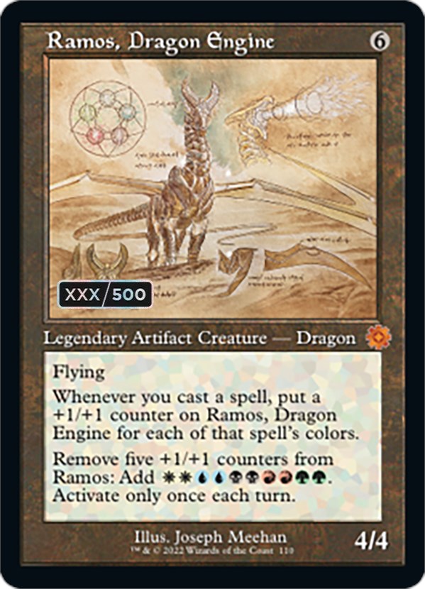 Ramos, Dragon Engine (Retro Schematic) (Serial Numbered) [The Brothers' War Retro Artifacts] | Local Legends