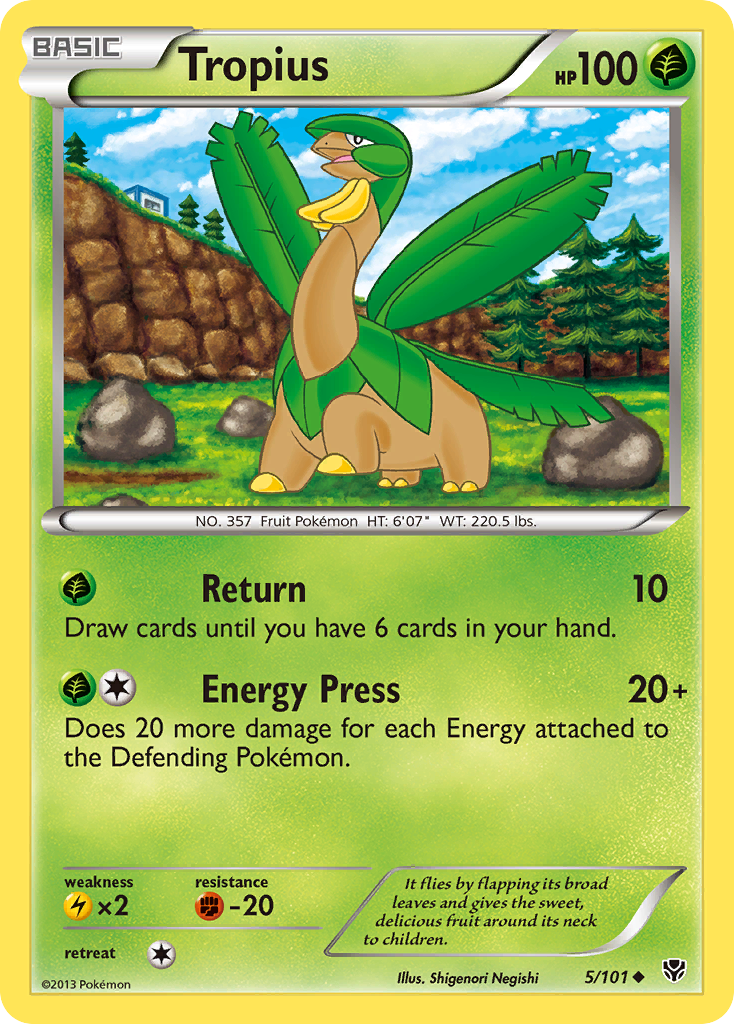 Tropius (5/101) [Black & White: Plasma Blast] | Golgari Games