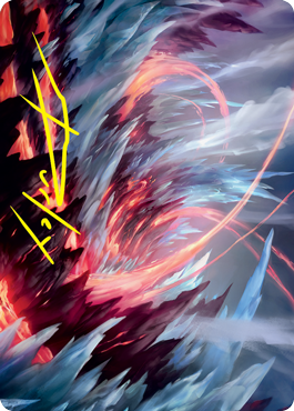 Frostboil Snarl Art Card (Gold-Stamped Signature) [Strixhaven: School of Mages Art Series] | Local Legends