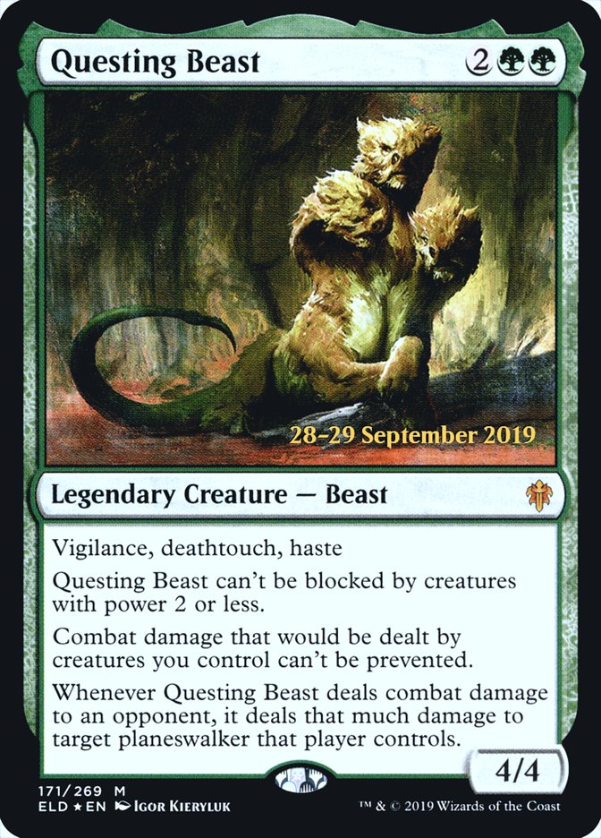 Questing Beast [Throne of Eldraine Prerelease Promos] | Golgari Games