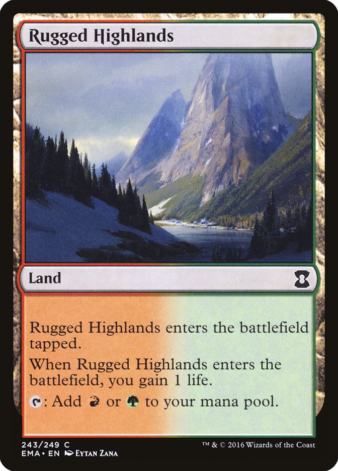 Rugged Highlands [Eternal Masters] | Golgari Games