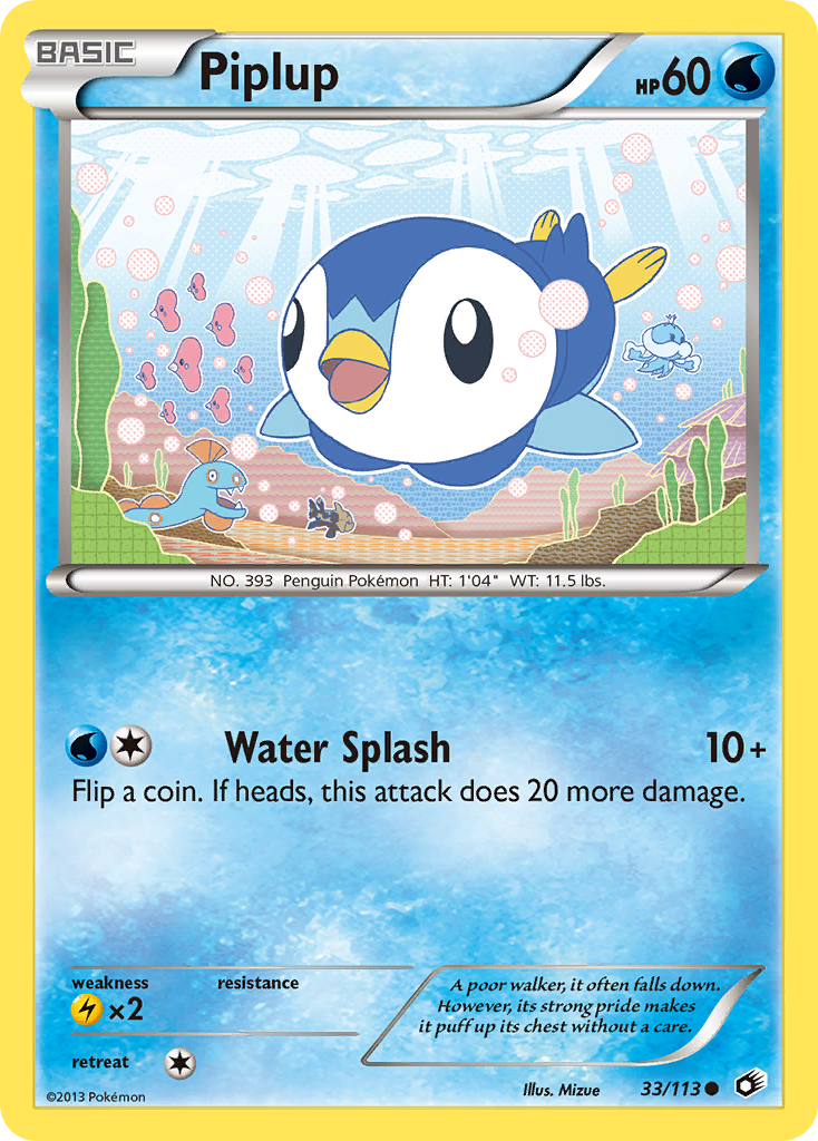 Piplup (33/113) [Black & White: Legendary Treasures] | Golgari Games