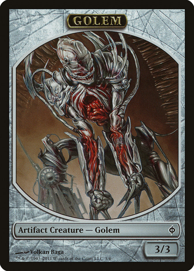 Golem Token [New Phyrexia Tokens] | Local Legends