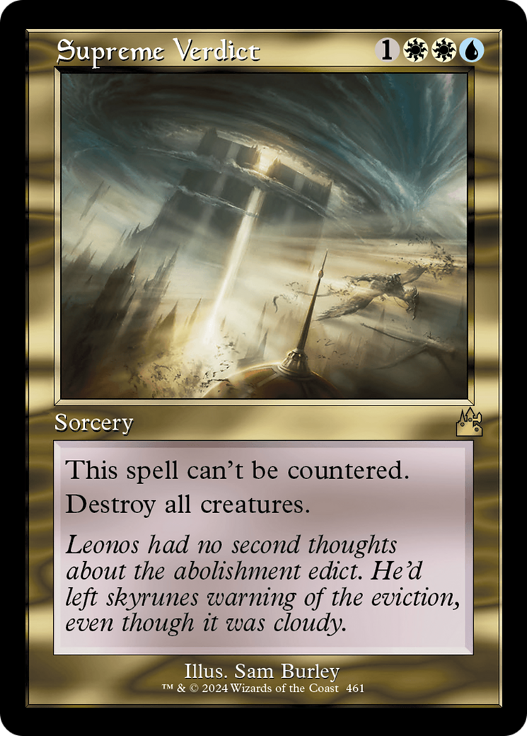 Supreme Verdict (Retro Frame) [Ravnica Remastered] | Local Legends