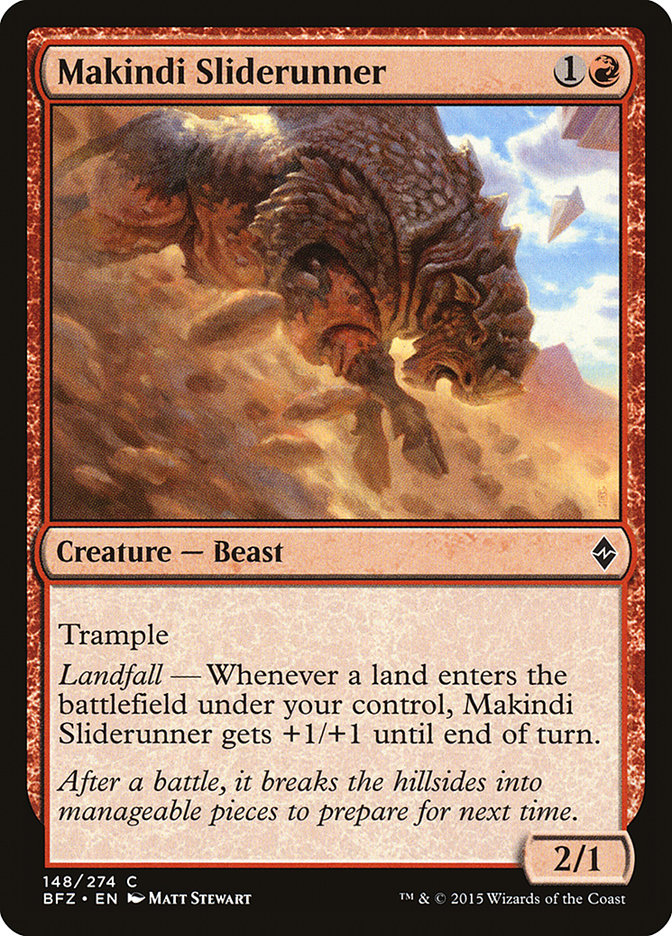 Makindi Sliderunner [Battle for Zendikar] | Golgari Games