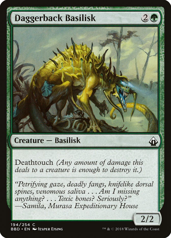 Daggerback Basilisk [Battlebond] | Golgari Games