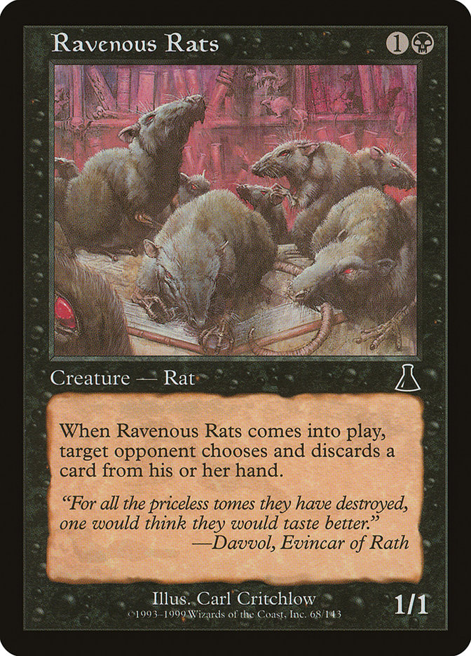 Ravenous Rats [Urza's Destiny] | Golgari Games