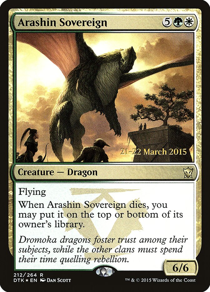 Arashin Sovereign [Dragons of Tarkir Prerelease Promos] | Local Legends