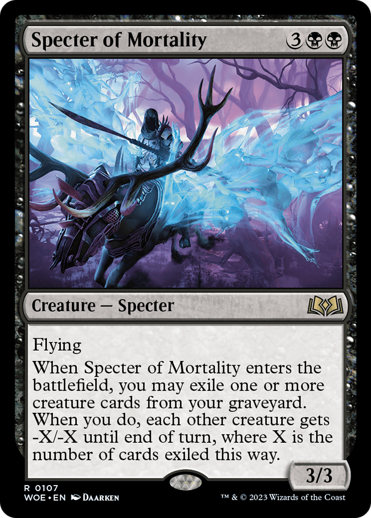 Specter of Mortality [Wilds of Eldraine] | Golgari Games