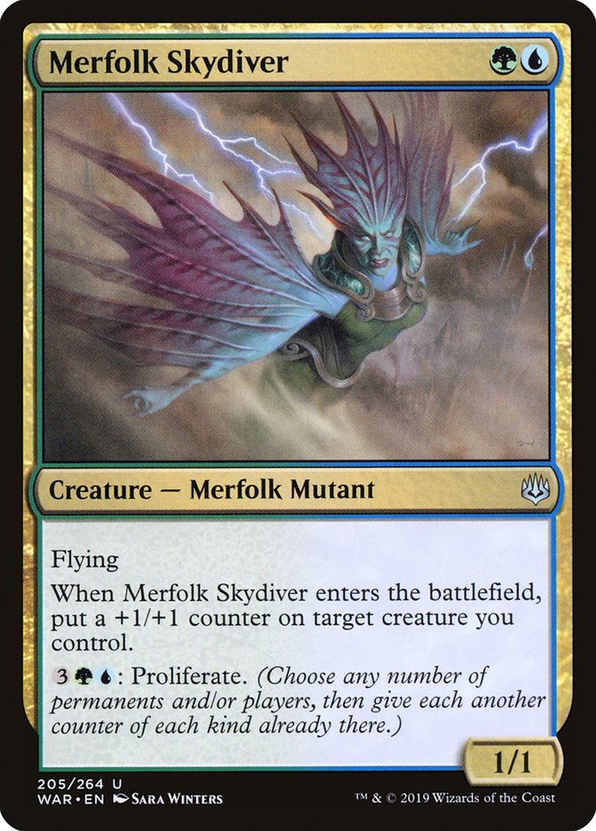 Merfolk Skydiver [War of the Spark] | Local Legends